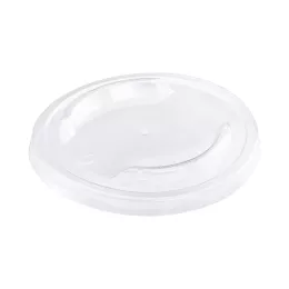 Couvercle PET antibuée pour saladier carton kraft 12cm